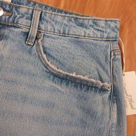 UNIVERSAL THREAD High Rise Denim Jean Midi Skirt Womens/Junior 17 Light Wash NWT - Picture 6 of 15